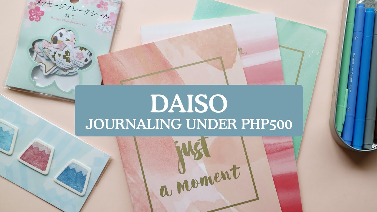 Journaling Under PHP500 in DAISO 💸📕| Abbey Sy
