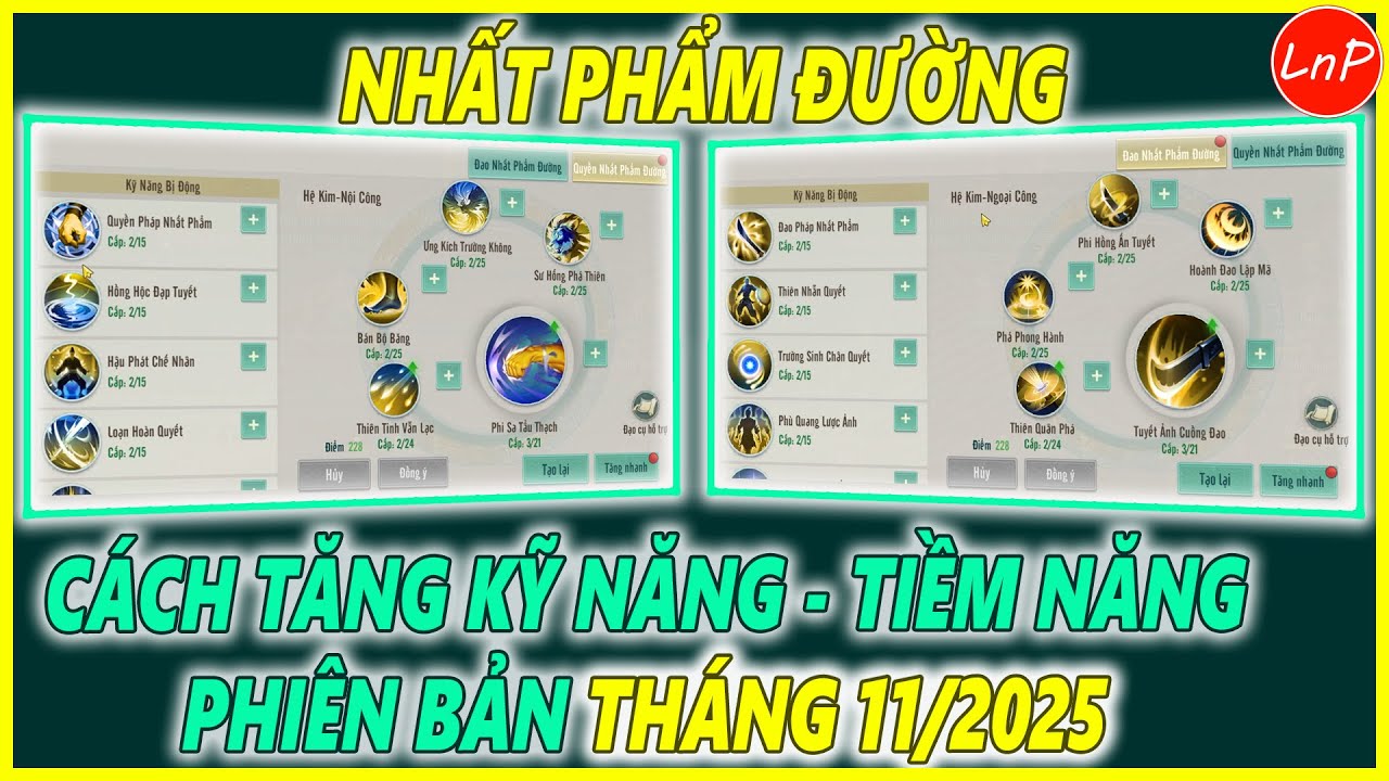 KIẾM THẾ ORIGIN - CÁCH TĂNG KỸ NĂNG - TIỀM NĂNG MÔN PHÁI NHẤT PHẨM ĐƯỜNG
