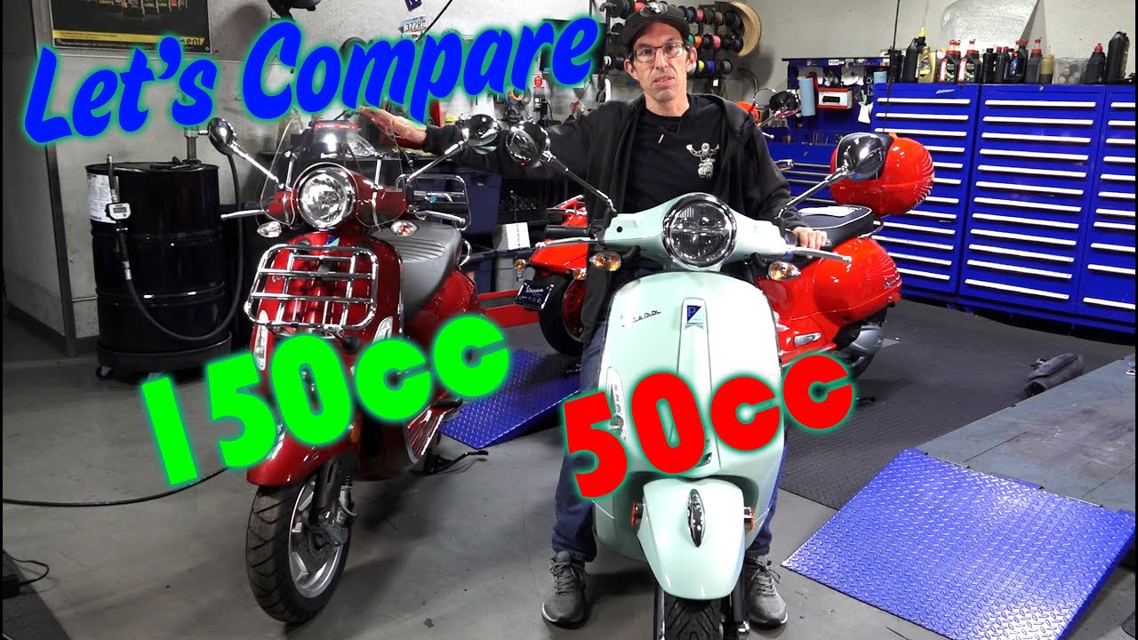 New 2020 Vespa Primavera iGet Fuel Injected 50cc compared to Primavera 150