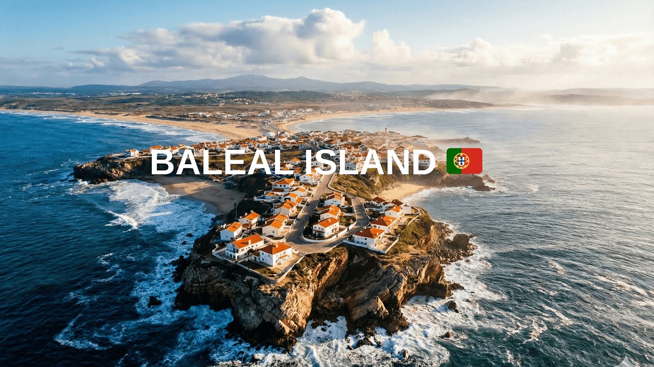 Baleal Island 🌊 | Beautiful Aerial Views of the Baleal Peninsula in Portugal 🇵🇹 | Scenic Travel 4K