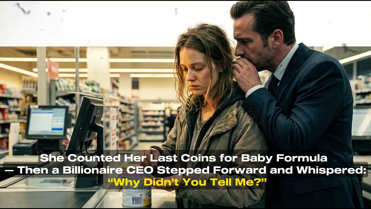 She Counted Her Last Coins for Baby Formula — Then a Billionaire CEO Stepped Forward and Whispered..