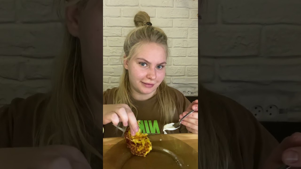 МУКБАНГ | MUKBANG | Оладьи тыквенные,сметана,чай | pancakes, sour cream, tea не ASMR