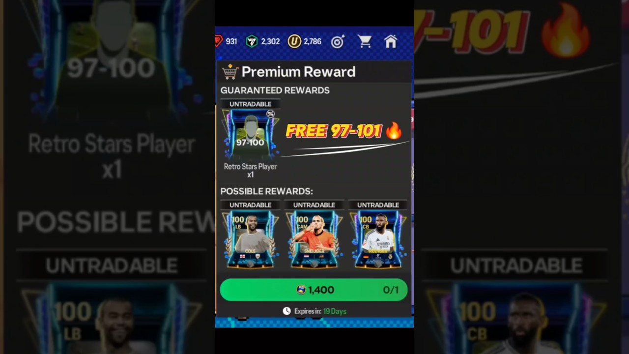 FREE 97-101 PACK 🔥 #fcmobile