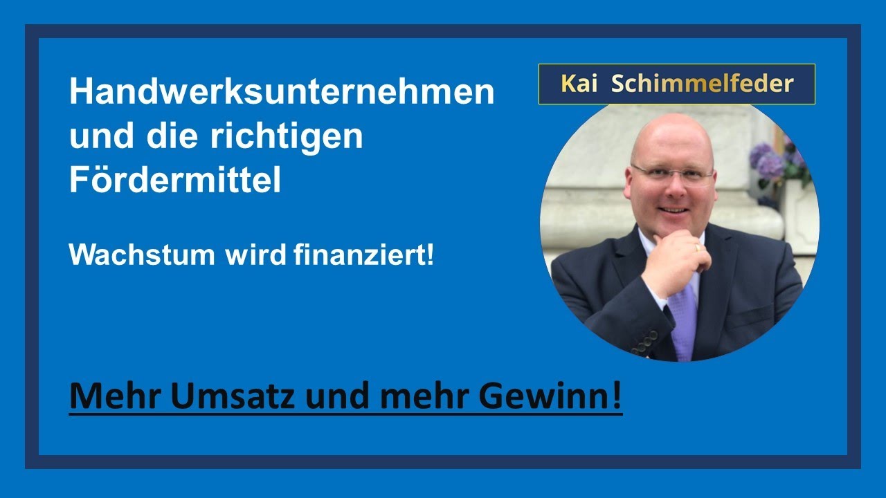 Welche Förderprogramme gibt es für Handwerksunternehmen?