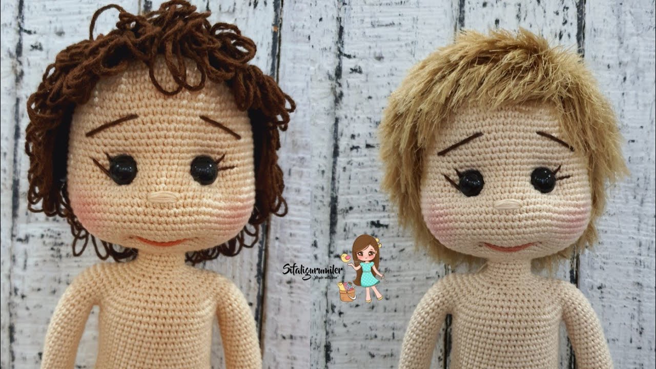 4/ÇİM SAÇ TEKNİĞİ VE KAZ TÜYÜ İLE SAÇ YAPIMI #amigurumibebek #amigurumierkekbebekyapılışı