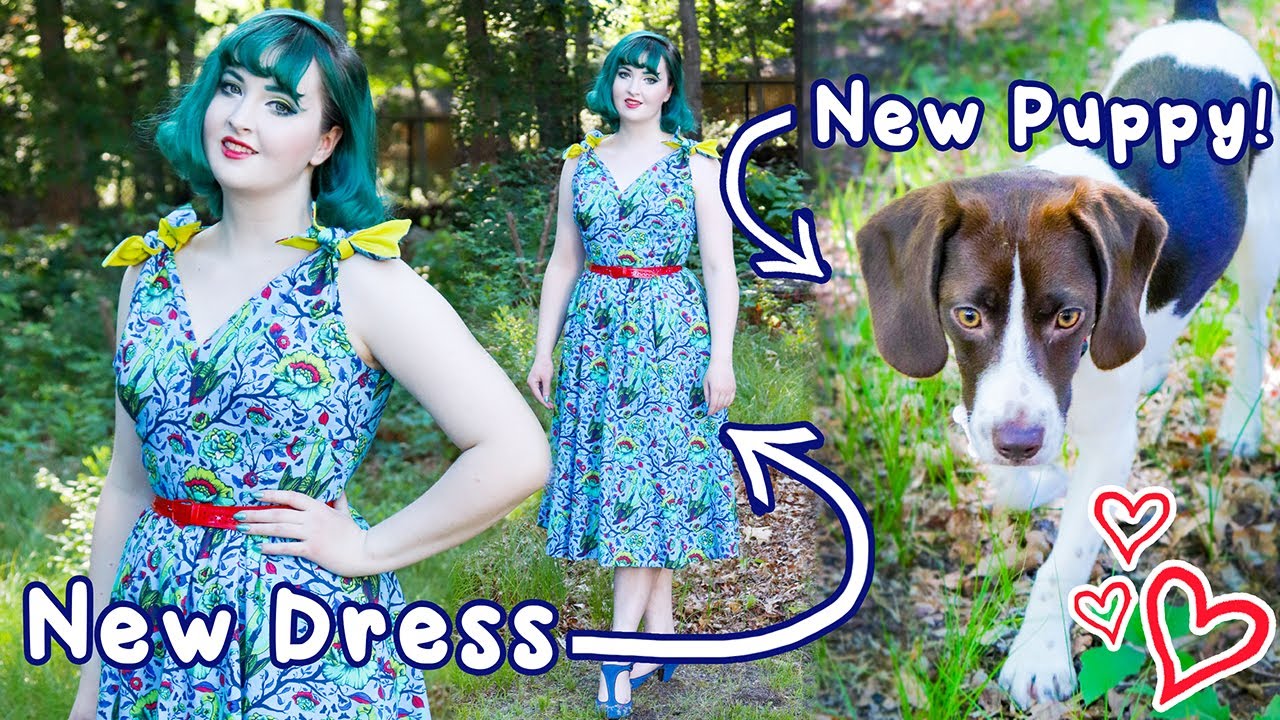 Making a new dress and getting a new puppy! | Chatty Sewing Vlog