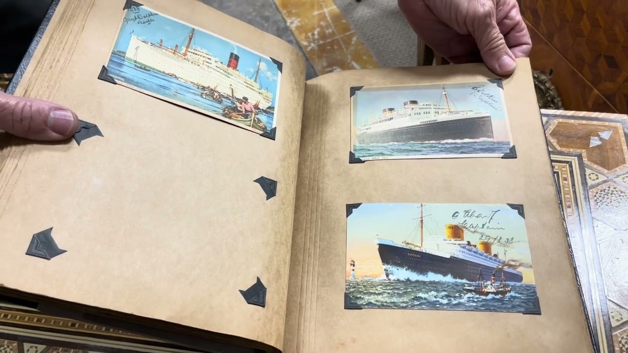 Lot of Antique Ship Postcards Signed by Captains@GannonsAntiquesandArt
