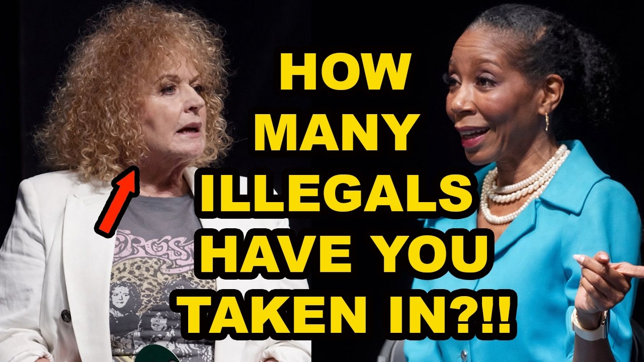Liberal Women Defends Illegal Immigration & Dei, Then FREEZES When Conservative Women Asks This...