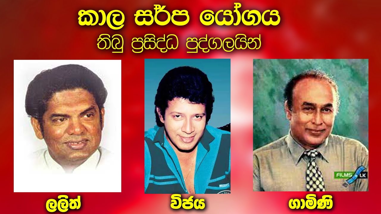 කාල සර්ප යෝගය තිබු ප්‍රසිද්ධ පුද්ගලයින්  | Ranamaura