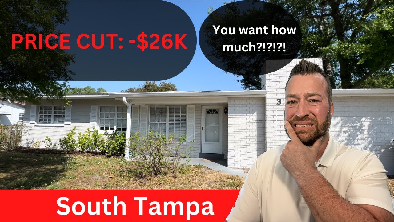 Inside a South Tampa Florida Home as the Tampa Real Estate Market Corrects - Price Cuts Continue!