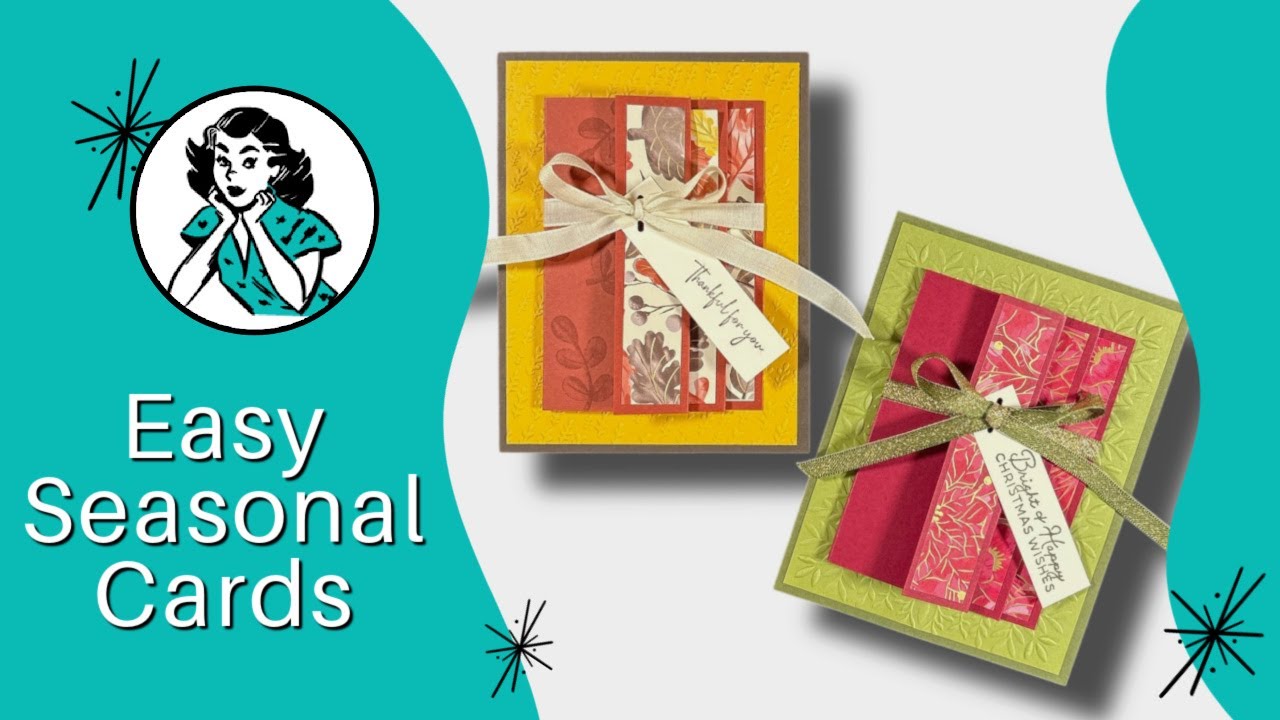 🔴  Accordion Fold Card Tutorial: Easy Fun Fold Technique + Fall Project Ideas