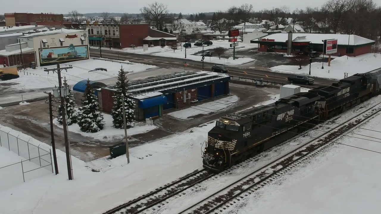 Drone Railfanning on the NS Chicago Line