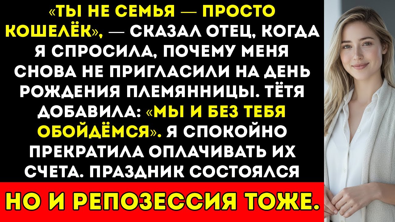 Мои родители называли меня «кошельком, а не семьёй» — поэтому я перестал платить их ипотеку