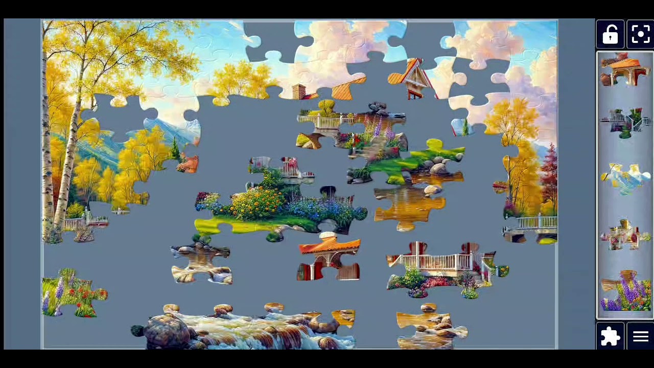 Idyllic Countryside House Jigsaw Puzzle Challenge | Relaxing Landscape Puzzle Solving 🧩🌿