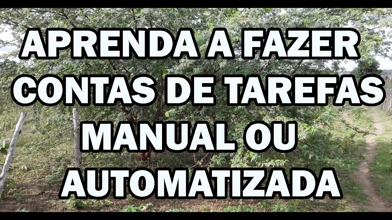 CUBAR TERRAS EM TAREFAS | Carlos Rods