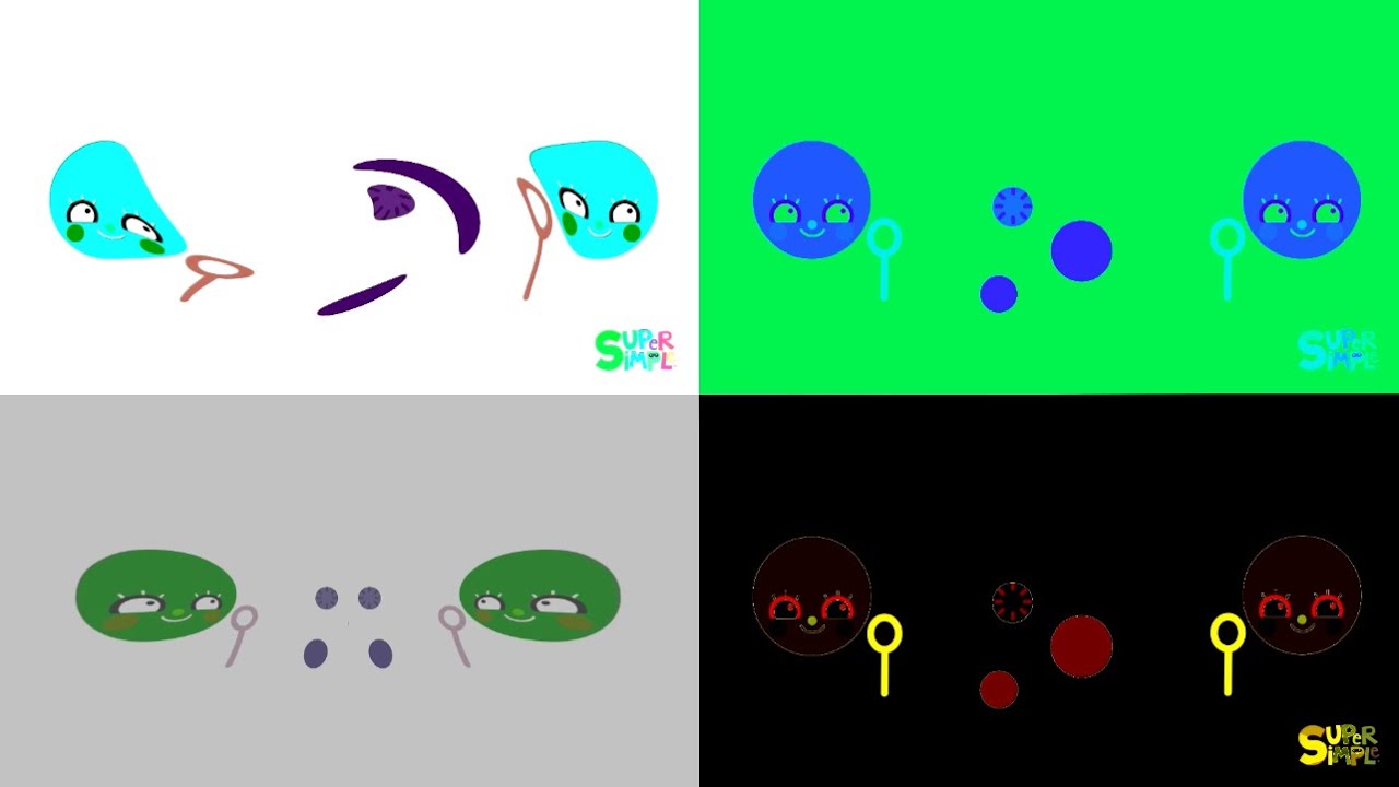 Super Simple Popping Baloon Split Screen (Sponsored by Gamavision Csupo Effects Combined)