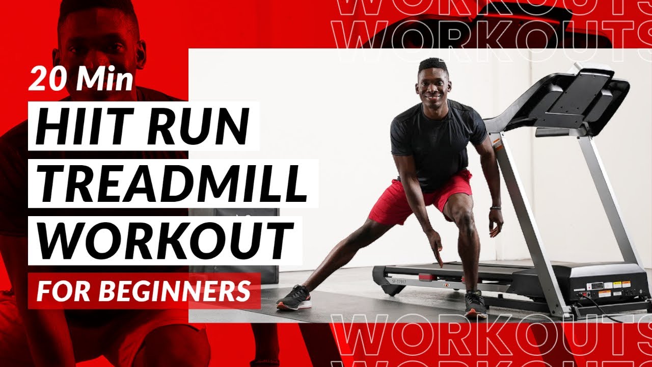 20 Minutes HIIT Run Treadmill Workout for Beginners | Sunny Studios