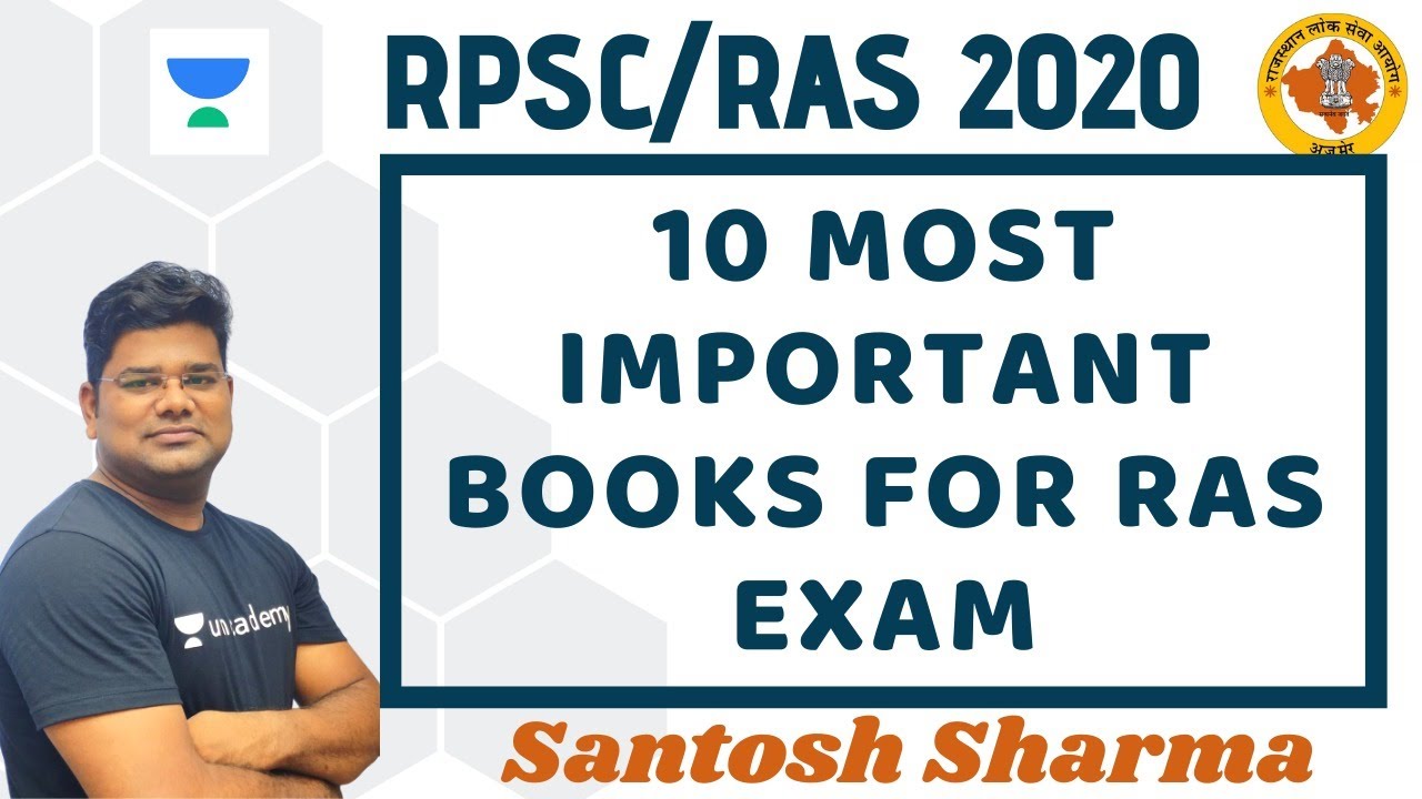 10 Most Important Books for RAS Exam | Strategy Session | RPSC RAS 2020/2021 | Santosh Sharma