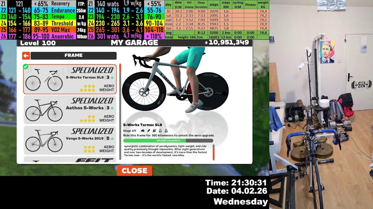 cycling Stream ASMR №1261 LIVE 4.02.2026 sslv