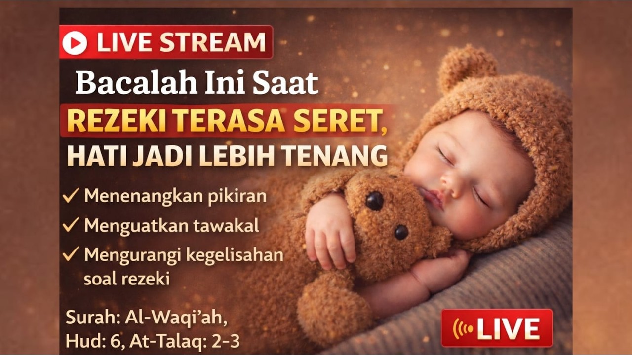 🔴 LIVE | Bacalah Ini Sekarang! Rezeki yang Seret Perlahan Terbuka, Hati Langsung Tenang #viral