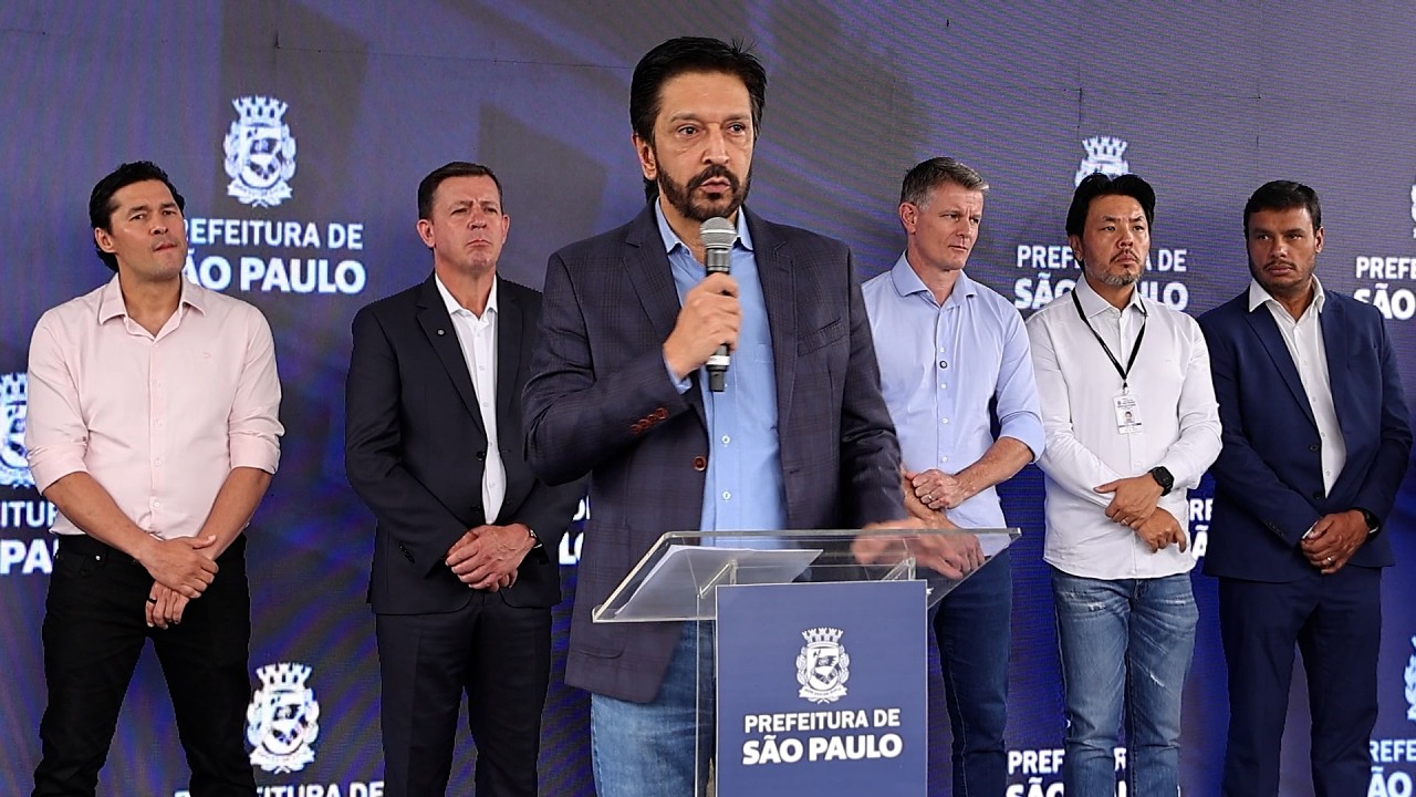 260303 ADI Externa Entrega de 105 Viaturas da Guarda Civil Metropolitana Prefeito