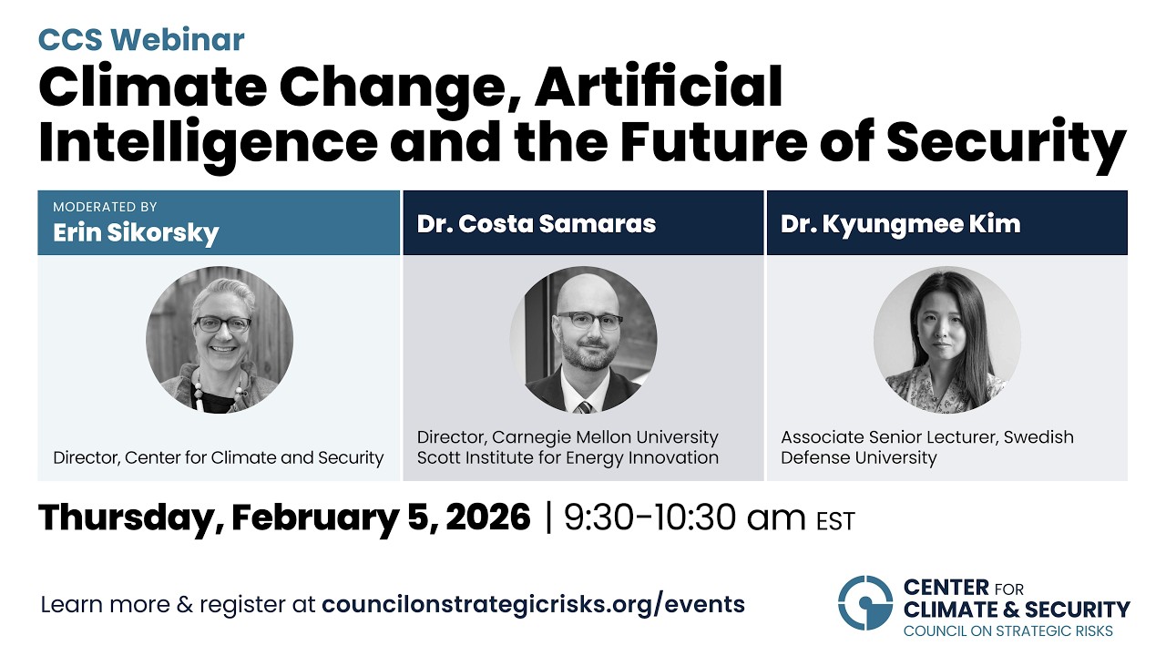 Climate Change, Artificial Intelligence and the Future of Security