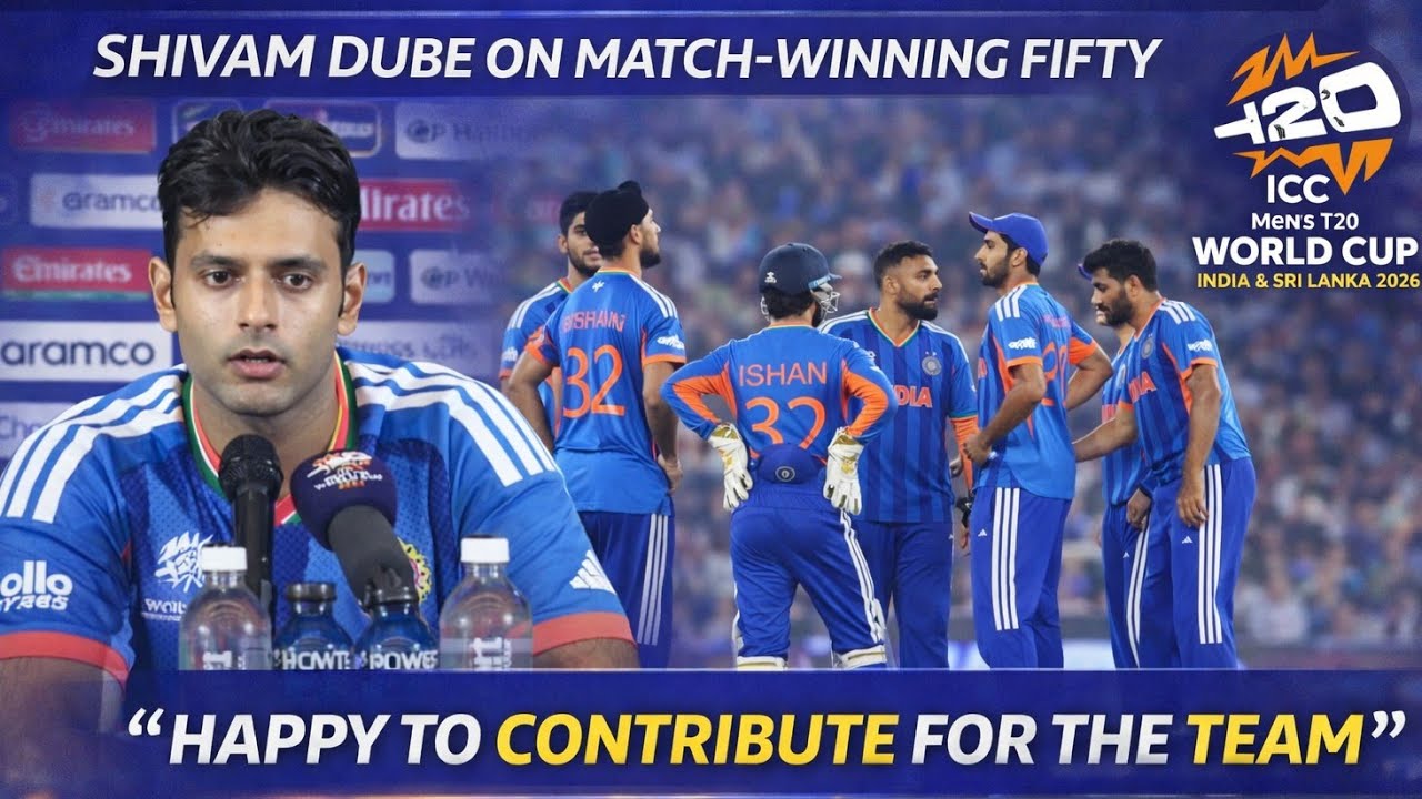 Shivam Dube press conference today after IND vs NED Game | T20 World Cup 2026 | Suryakumar Yadav 