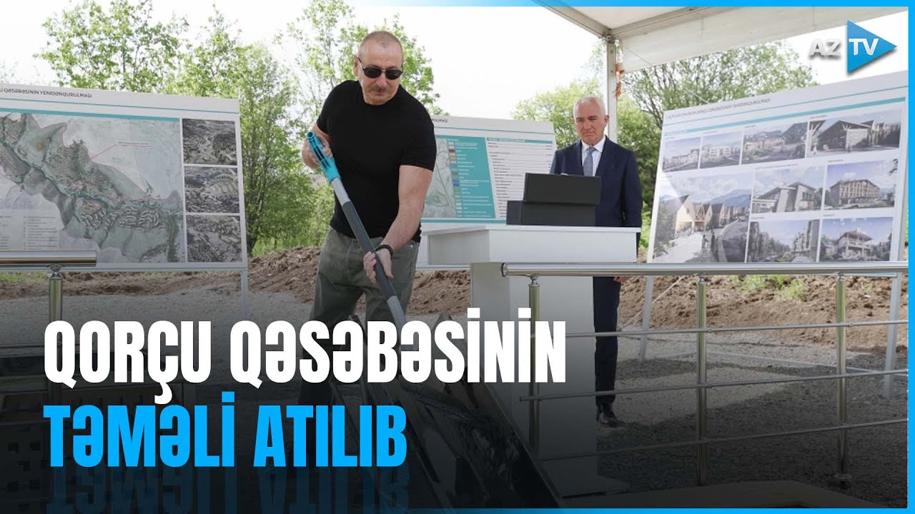 Laçının Qorçu qəsəbəsinin təməli qoyulub