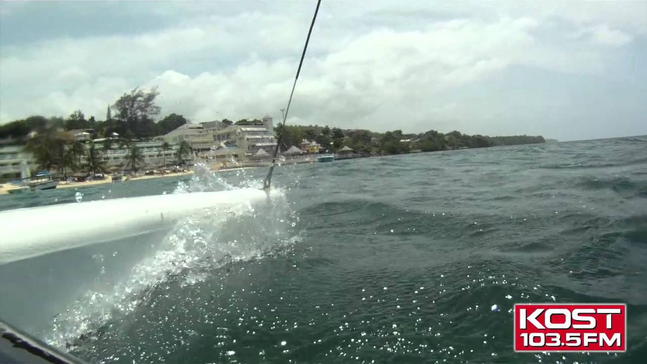 Kari Steele On a Catamaran in Jamaica