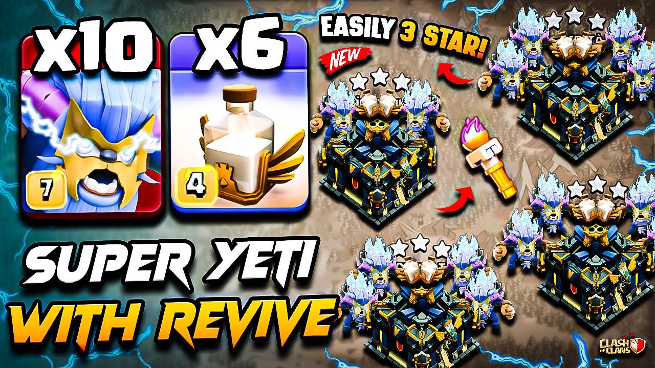 Th17 SUPER YETI Attack Clash of Clans | Best TH17 Attack Strategy With SUPER YETI (Town Hall 17) COC