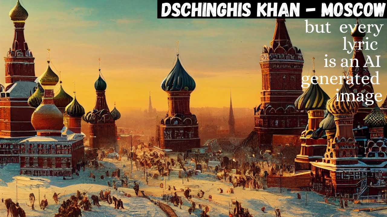 Dschinghis Khan - Moscow - But every lyric is an AI-generated image