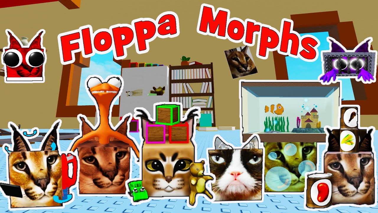 ШЛЁПА ОБНОВЛЕНИЕ 21 МОРФ КАРТА ОГРОМНОГО ДОМА [UPDATE] Find The Floppa Morphs HUGE HOUSE MAP 11 NEW