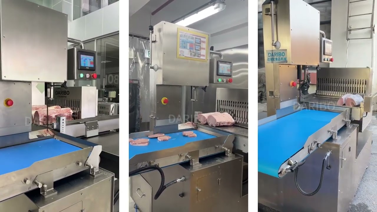 Full automatic industrial electric bone cutter meat band saw for cutting frozen meat bone #bonesaw