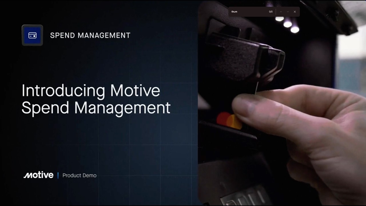Spend Management: Maximize savings and eliminate fraud with the Motive Card