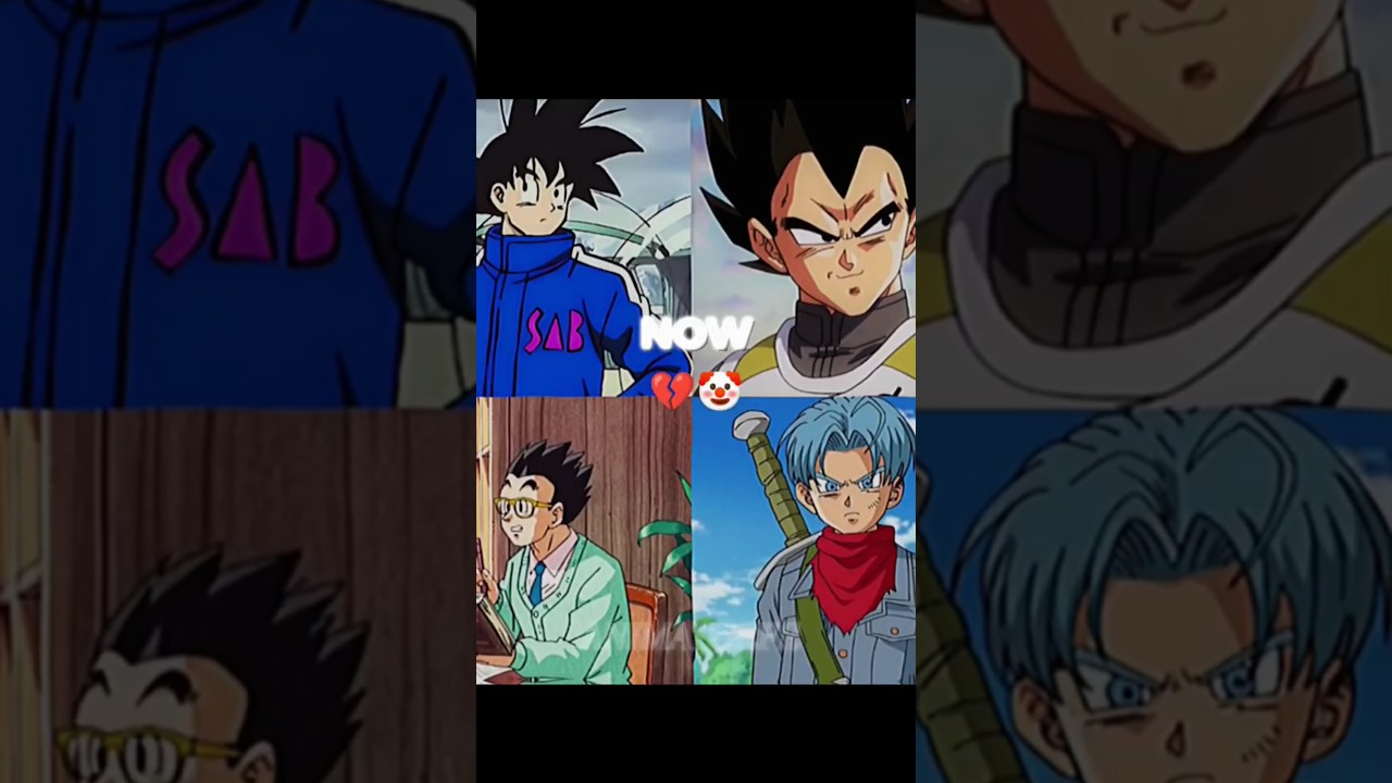 NOW 🤡 VS THEN 💀☠️ [DRAGON BALL Z EDIT DBS MANGA ANIME] #dragonball #dbz #dbs #goku #vegeta #gohan