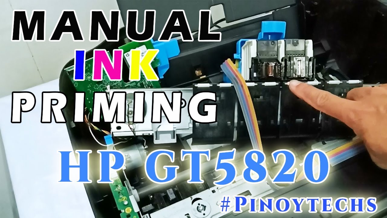 HOW TO | PAANO mag MANUAL INK PRIMING | HP GT5820 Printer