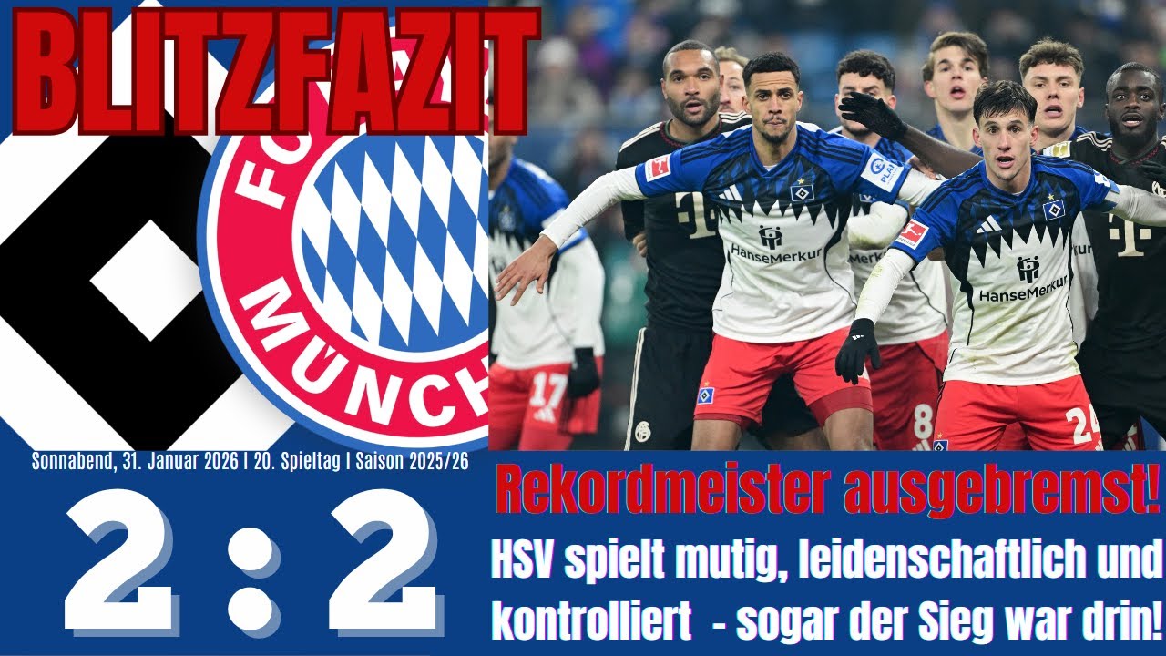 Scholle's Blitzfazit | HSV 2:2 FC Bayern | 20. Spieltag | Saison 202452026