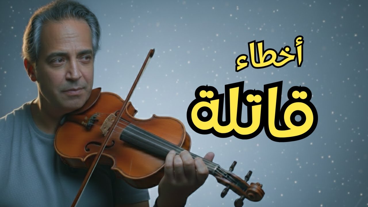١٥ خطأ فى الكمان لو صححتهم بدري هتوفر سنين