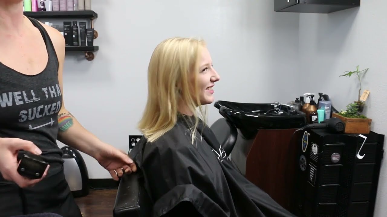 Nellie LV - Pt 2: Super Long Blonde Hair to Completely Bald (Free Video)