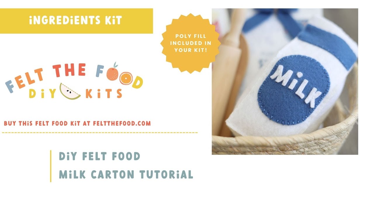 Felt Milk Carton Tutorial