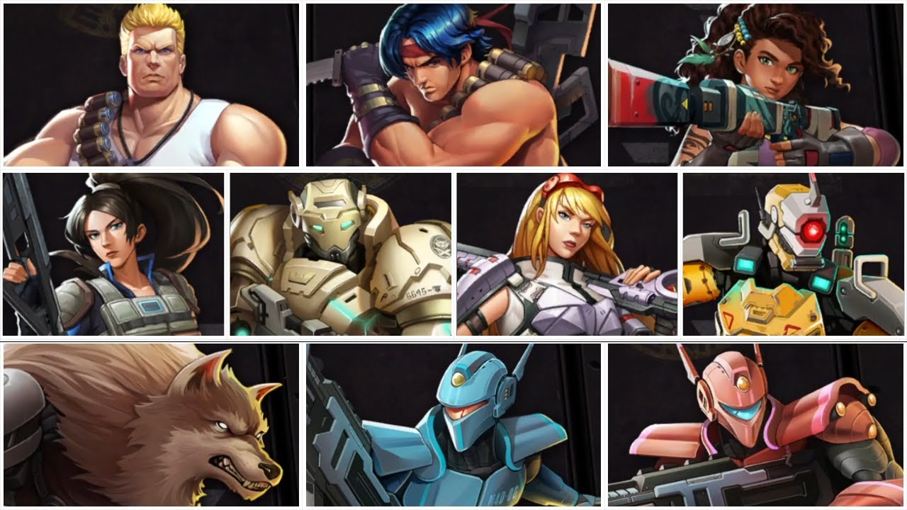Contra Operation Galuga ALL CHARACTERS