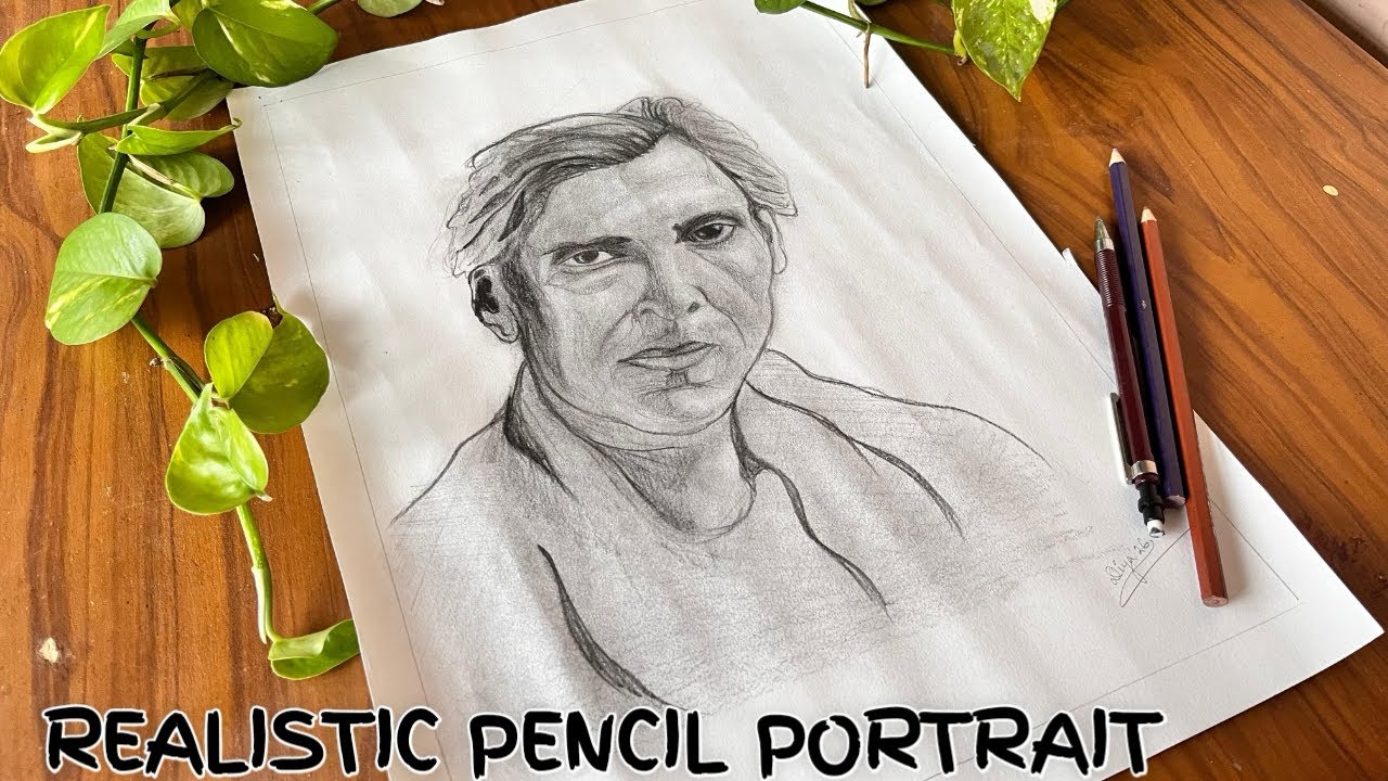 From Sketch to Life – Pencil Portrait Drawing✍️ 