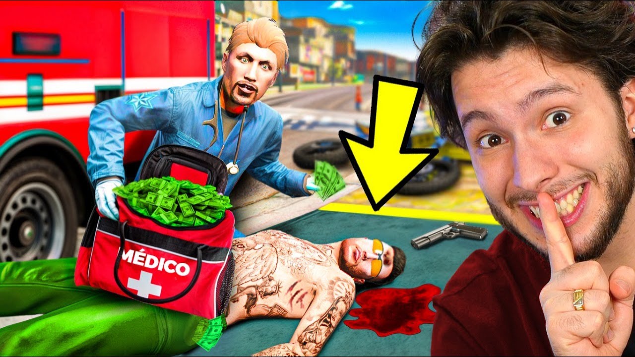 VIREI M&Eacute;DICO PRA ROUBAR no GTA RP!!