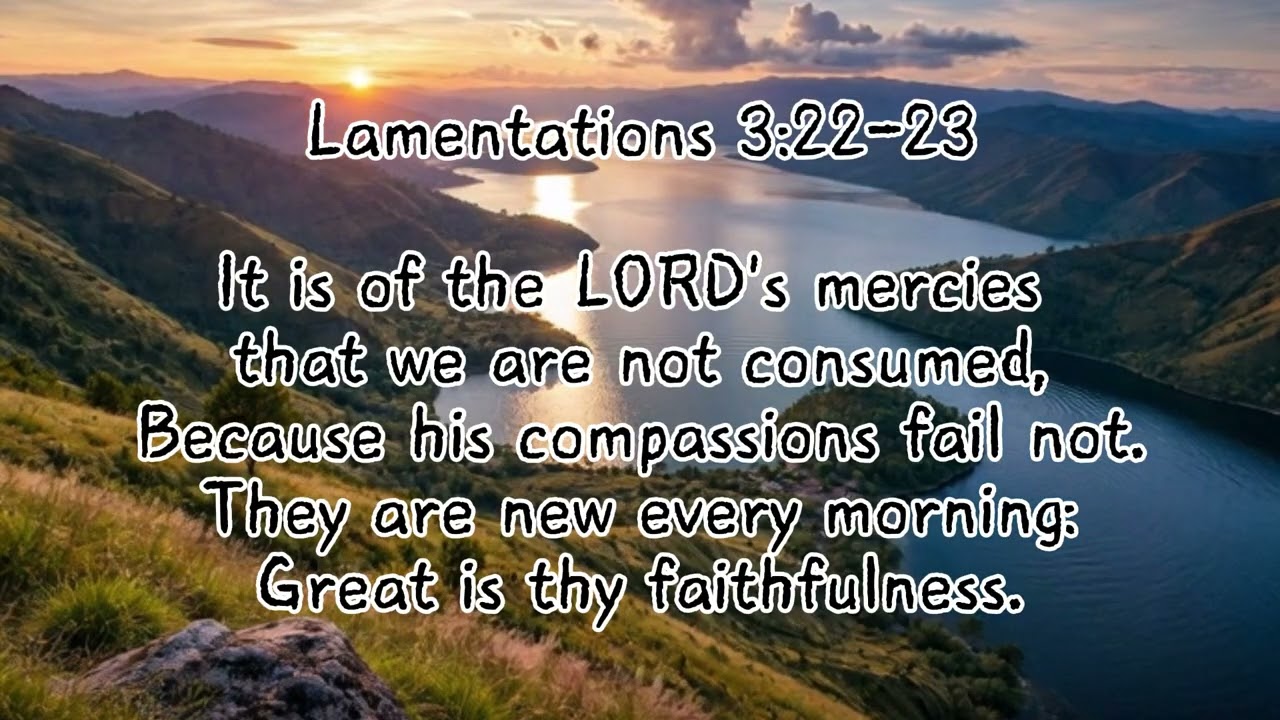 Hidden Manna | Lamentations 3:22–23 | New Every Morning | Worship Instrumental