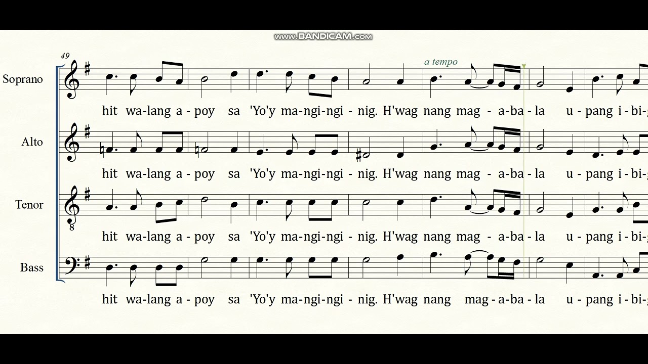 Pagkabighani (Christify) - Manoling V. Francisco, SJ (Arr. Palan Reyes) TENOR