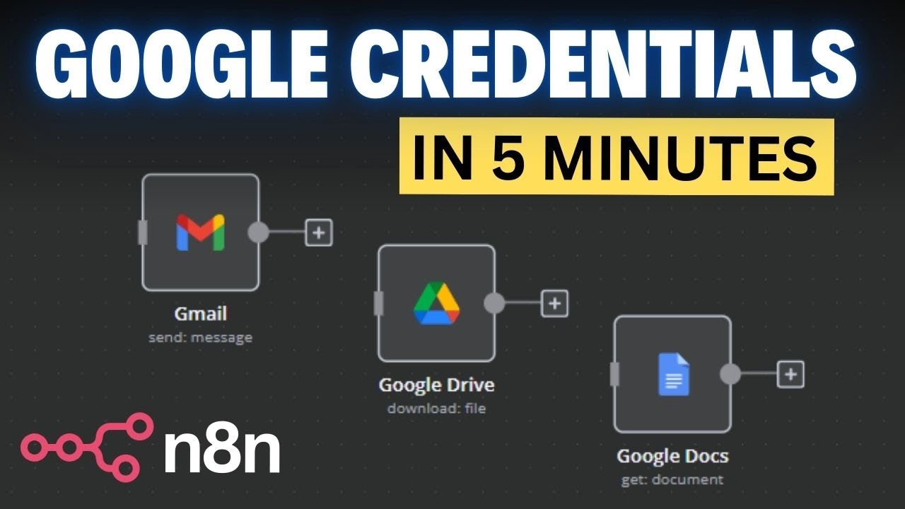 Set up Google Credentials in n8n in 5 minutes (2025)