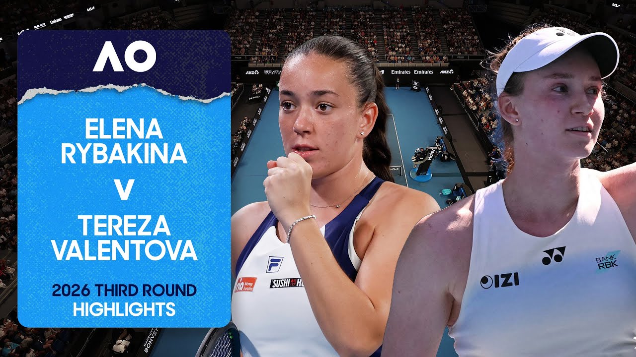 Elena Rybakina v Tereza Valentova Highlights | Australian Open 2026 Third Round