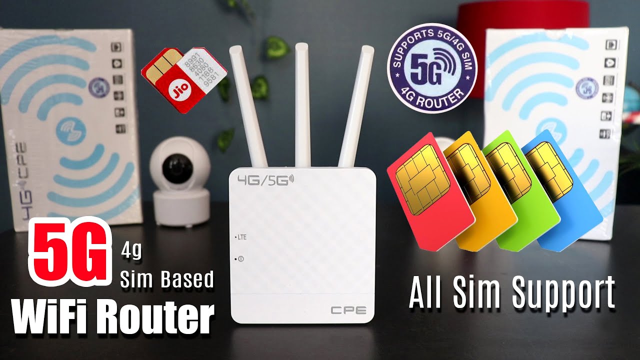 Best 5g 4g sim support wifi router 2024 review in Hindi | Best 5g 4g router for cctv camera in India
