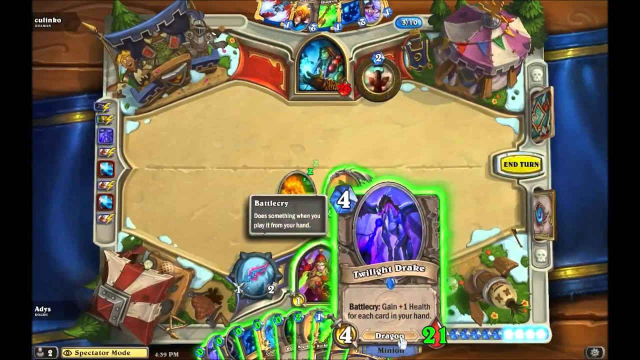[Hearthstone Science] Make a Twilight Drake 4/39 with its Battlecry