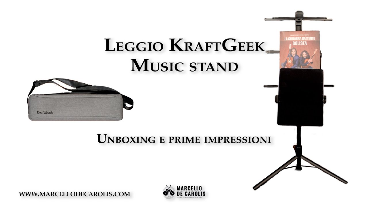Leggio KraftGeek Music Stand - unboxing e recensione